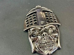 Knights Helmet & Skull Belt Buckle Medieval Armor Design Belt Buckle