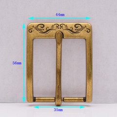 Casual Brass Single Prong Pin Leathercraft Men Replacement Leather Buckle 35mm