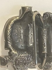 Train Engine Locomotive Brass Belt Buckle Great American Vintage 1980 USA Made