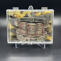 Vintage 1990s « Nothing Beats A Bud » Anheuser-Busch Budweiser Belt Buckle