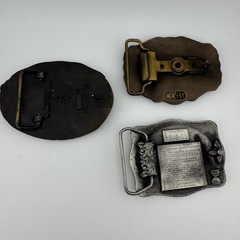 Vintage North Dakota Belt Buckle 3PC Lot