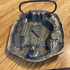 C&J 1996 BELT BUCKLE Train Engine #203 Indian Warrior Headdress, #1691