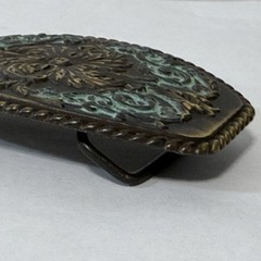 Antique Brass Southwestern Patina Finish Western Cross Decorative Belt Buckle