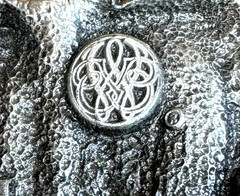 SOLID PEWTER BELT BUCKLE, « GOLF » 3-D DESIGN, SISKIYOU BUCKLE CO. 1985