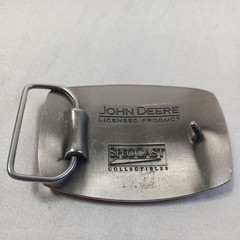 JOHN DEERE SpecCast Green Yellow & Black Pewter Enamel Belt Buckle