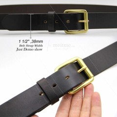 Heavy Duty Roller Belt buckle Solid Brass Single Prong Belt Buckle 1 1/2&Prime;38mm