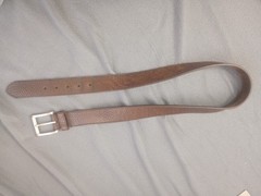 Unbranded Brown Pebble Genuine Leather Belt Nickel Free Buckle Size 36 Quality