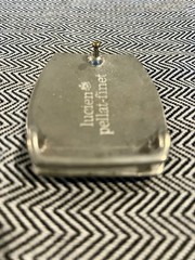 Vintage Lucien Pellet-Finet Gunmetal Leaf Belt Buckle – 2.75”x2.5”