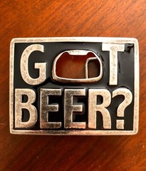 Got Beer? Funny Beer Bottle Opener Bar Joke Metal Unisex Men’s Belt Buckle