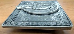 Stand Fast Gaelic Theme Scotland Kily Belt Buckle Pewter Pin