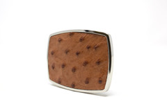 Ostrich Belt Buckle, Exotic Belt Buckle, ( 1.5 ») Removable Western Buckle
