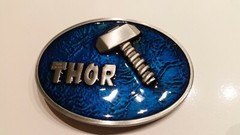 mighty THOR belt buckle full metal AVENGERS Ragnarok cosplay 3.5×2.6 inch