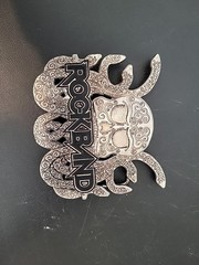 Rock Band Video Game Xbox Skull Metal Belt Buckle New Rock n Roll Rare Gothic
