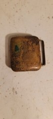 HICKOK BRONZE BELT BUCKLE MONOGRAMMED M VINTAGE ESTATE FIND