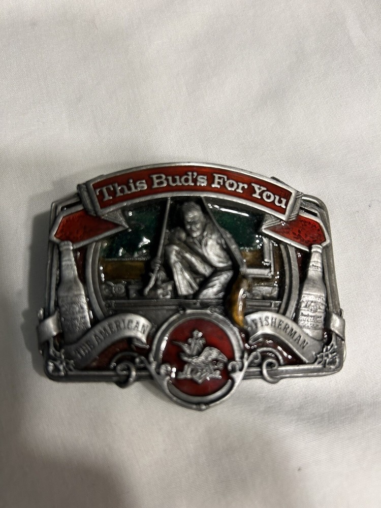 Bergamot-1987 Anheuser-Busch Inc. – The American Fisherman – A-175 – Belt Buckle