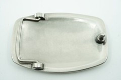 Silver Plated Cross Knot Solid Metal Belt Buckle