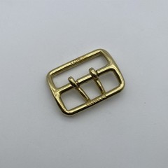 50mm Brass Buckle Sam Browne Double Prong Buckle Leather Belt Buckle