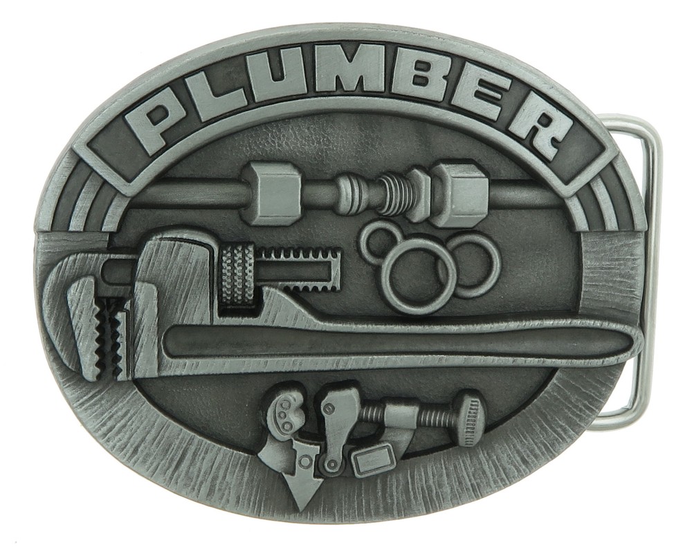 Plumber Trade Tradesman Original Metal Belt Buckle