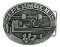Plumber Trade Tradesman Original Metal Belt Buckle