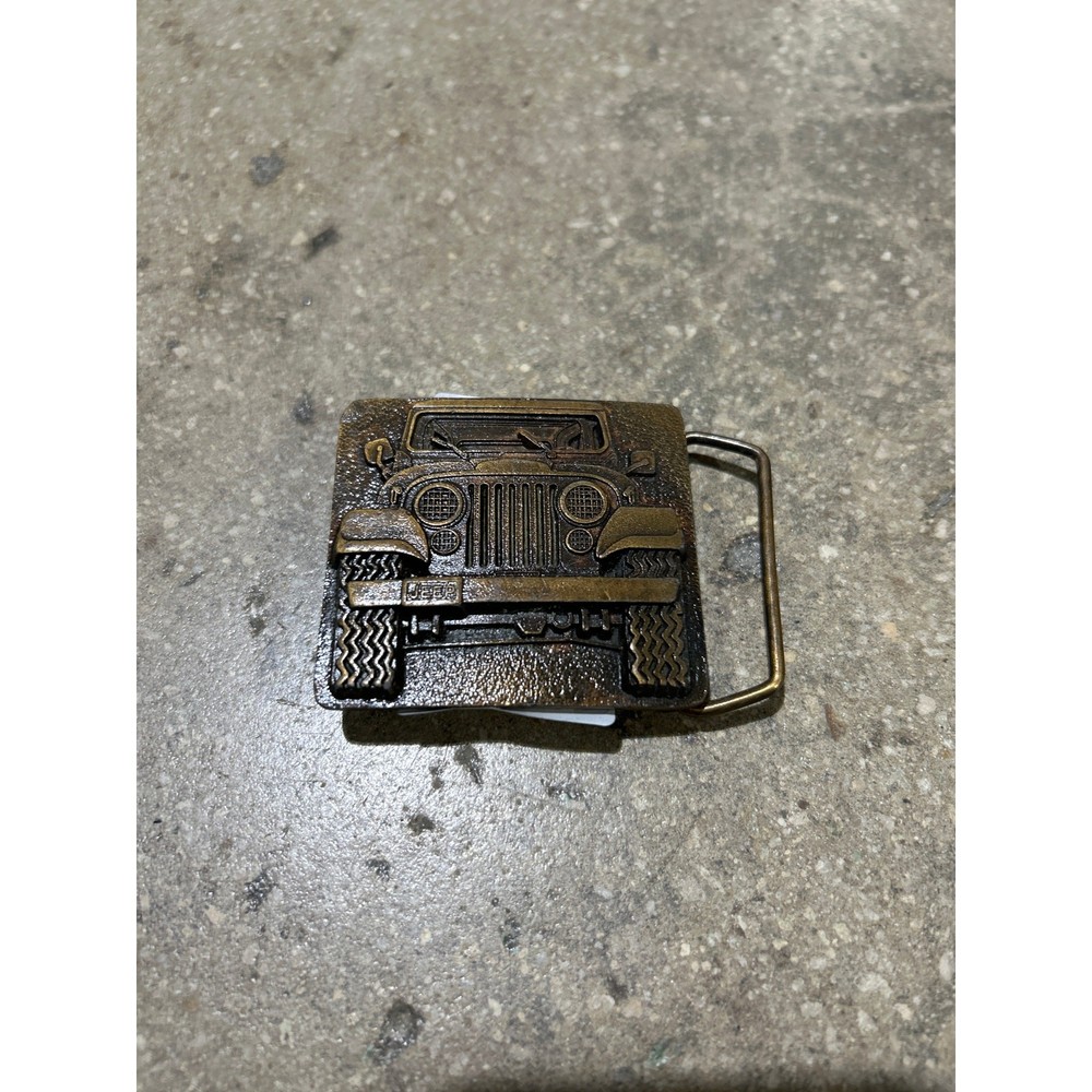 Jeep Belt Buckle – Bronze