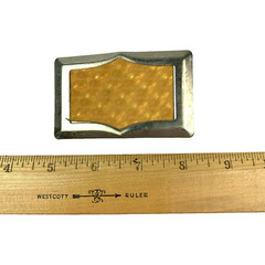 Vintage Unbranded 3D Optical Illusion Metal Belt Buckle