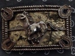 Horse belt buckle