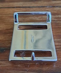 Metal Unisex Chrome Belt Buckle with Initial « B&rsquo;, Fits Belt 1 and 1.25 Inch New