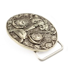 Libra german silver belt buckle, Horoscope Astrological Zodiac Sign