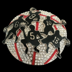 Belt Buckle Basketball Players Team Sports Rhinestone Boucle De Ceinture Buckles