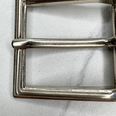 Silver Tone Simple Basic Belt Buckle
