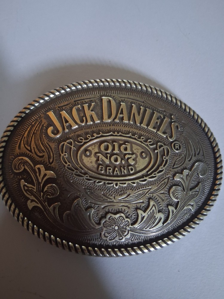 2005 Jack Daniel&rsquo;s Old No.7 Brand Metal Belt Buckle 5008JD 3&Prime;x3.75&Prime;