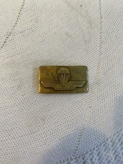 Vintage Brass Military Paratrooper Buckle 7.5cm – Brass Wings & Parachute