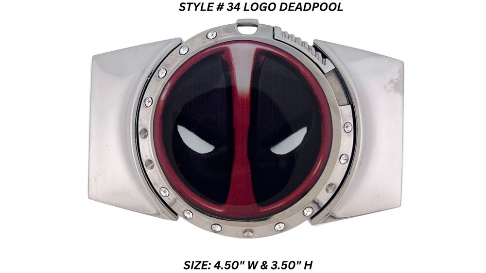 Deadpool Belt Buckle with Lighter Combo Cosplay Halloween Costume Party New Men