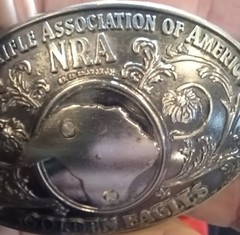NRA Belt Buckle Golden Eagles