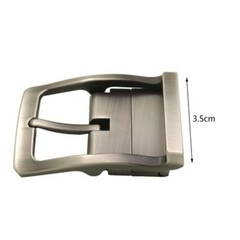 Alloy Belt Buckle Single Prong Wide Belt Accessories Rectangle Pin Belt Buckle