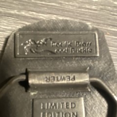 Pacific Brass and Buckle Limited Edition Pewter Belt Buckle 1.5 in Men&rsquo;s