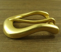 Solid Brass Single Tongue Pin Hippie Belt Buckles for 38mm width belt XH048