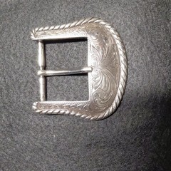 Men&rsquo;s Silver Western Floral Engraved Metal Belt Buckle Fits 1.5 in Belt
