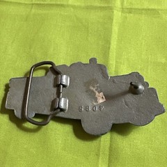 Vintage 1978 Baron Buckle Original Fire Truck Belt Buckle 4085