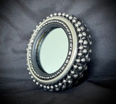 “Tire” Mirror Industrial Round 3” Heavy Belt Buckle OOAK Darren McNeese