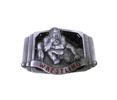 Buckle Wrestling C+J Inc. 1993 USA Metal Belt Buckle NEW