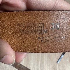 Harley Davidson Mens Leather Belt Eagle Embossed Silver Buckle Size 36 Brown