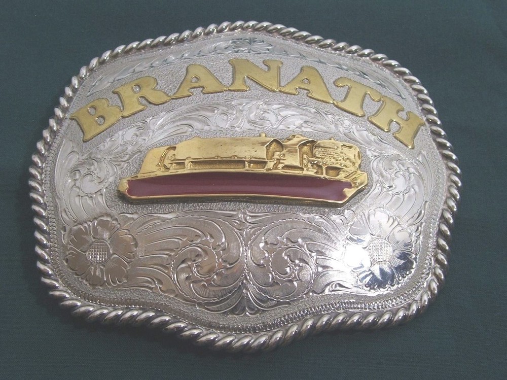 Beautiful Buckle « BRANATH » Ltd Ed. Buckle No. 175 Paving Machine Construction