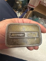 Vintage Jeffrey Dresser Belt Buckle By Hit Line USA AS IS