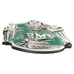 United States Army US Military Enameled Belt Buckle 3&Prime; x 2 3/8&Prime;