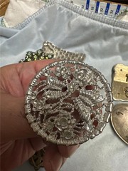 Huge Vintage Lot Of Eight Belt Buckles with Stones, etc AS IS See Description