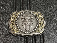 Nocona Buffalo Head Belt Buckle / Mens NWOT