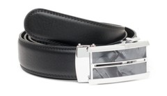 Belt automatic belt black gray genuine leather automatic stone-look can be shortened 144