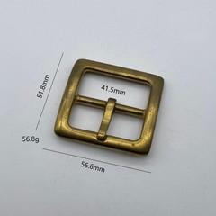 Brass Belt Buckle Copper Casted Leather Fastener Buckle