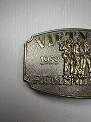 Remembering Our Vietnam Veterans Vintage Belt Buckle.